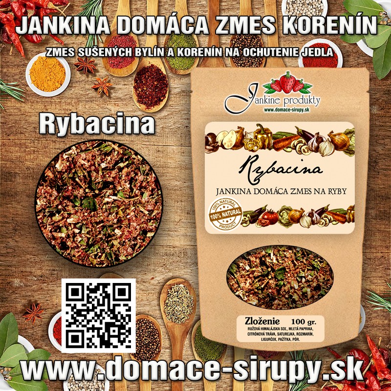 Domáca koreniaca koreninová zmes na ryby domáce produkty vegeta grilovacie koreniny na grilovane rybacie mäso