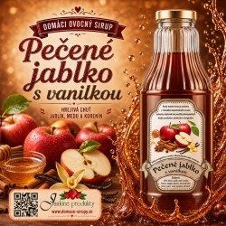 domáci sirup pečené jablko horúce jabĺčko domáce produkty od Janky