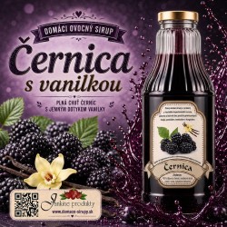 domáci černicový sirup s vanilkou domáce produkty od Janky