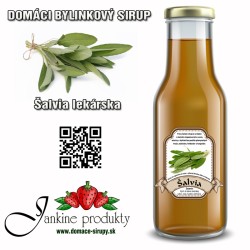 Pravý domáci Šalviový sirup na predaj zo šalvie lekárskej