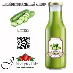 Pravý domáci uhorkový sirup na predaj z uhorky a mäty