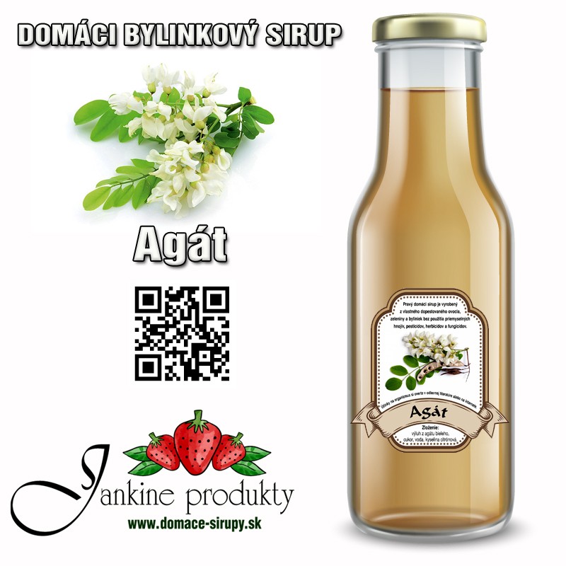 Pravý domáci bylinkový sirup Agátový predaj z dvora